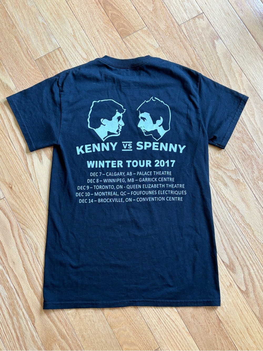 Gildan Black Tee with White "Kenny vs Spenny" Chest Logo 2017 tour - Picture 2 of 2